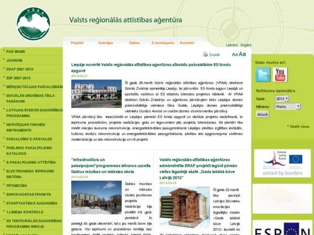 Valsts reģionālās attīstības aģentūra, 